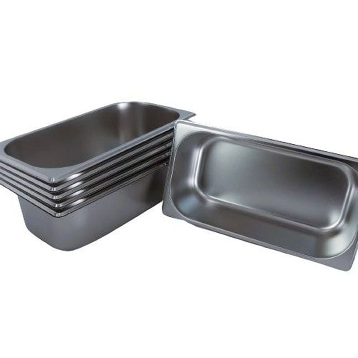 LCE Gastronorm GN Pan Third Size 1/3 GN Pans 100mm (Pack of 6)