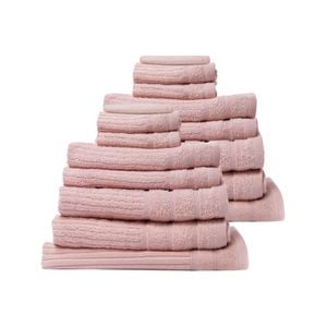 Royal Comfort Eden Towel Set 600GSM Absorbent Blush 16 Piece