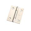 Zenith Butt Hinge  50mm 2pk Fixed Pin Polished Stainless Steel