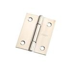 Zenith Butt Hinge  50mm 2pk Fixed Pin Polished Stainless Steel
