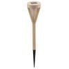 Click 28.5cm Oyster Grey Solar Powered Tiki Torch Light