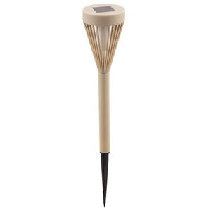 Click 28.5cm Oyster Grey Solar Powered Tiki Torch Light