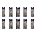 10x Wilson Rigged to Jig Rig 3 Hook Squid Style Jig Fully UV Active - Colour #3