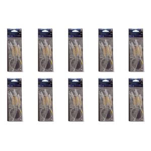10x Wilson Rigged to Jig Rig 3 Hook Squid Style Jig Fully UV Active - Colour #3