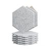 iDEER LIFE Acoustic Foam 12PCS Sound Absorbing Panels Wall Tiles (Hexagon Shape- Light Grey)