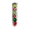 Deck The Halls Jumbo Bauble Ornament - 6 Pack