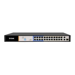 D-Link DES-F1026P-E 26-Port PoE Switch With 24 PoE Ports And 2 Gigabit Uplink Ports