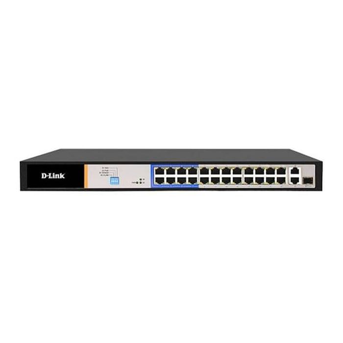 D-Link DES-F1026P-E 26-Port PoE Switch With 24 PoE Ports And 2 Gigabit Uplink Ports