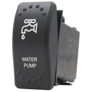 Switch Boss Dual Blue LED Laser Etched Rocker Switch - Water Pump
