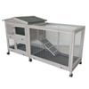 Flyline Bunny House Rabbit Hutch Guinea Pig Cage on Wheels Rabbit Cage