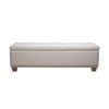 New Angelique Storage Ottoman Beige