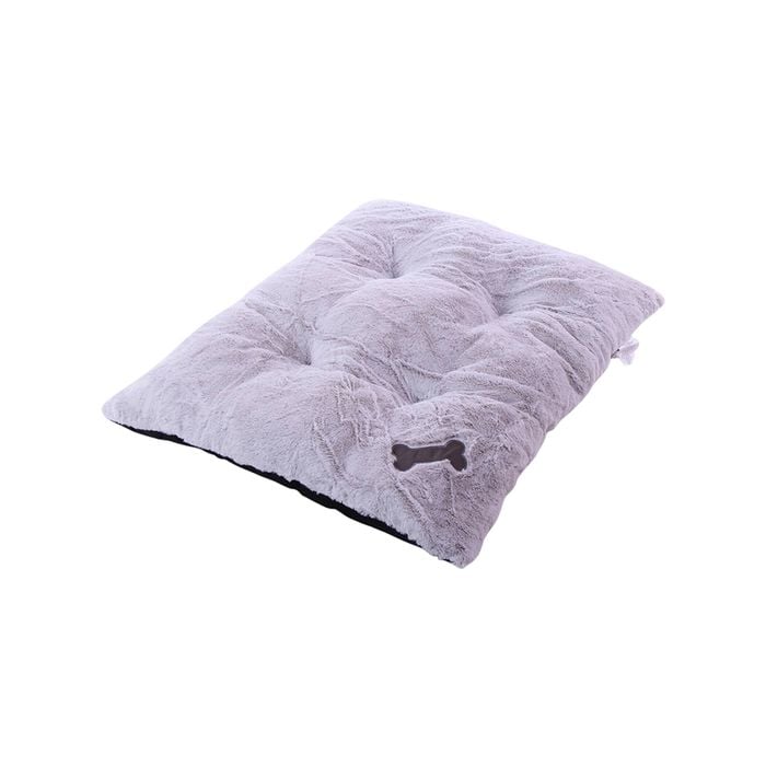 Cottonmore Super Soft Dog Bed Mat Cushion Tufted Fleece Dog Floor Mat Pad 80x65cm - Grey