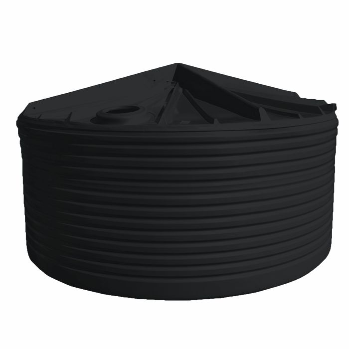 Clark Tanks 23600L Round Poly Water Tank - Charcoal