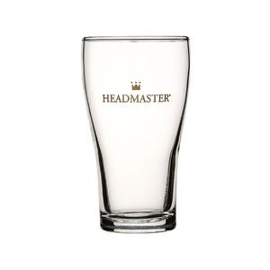 Crown Nucleated Headmaster Beer Conical Glasses 285ml