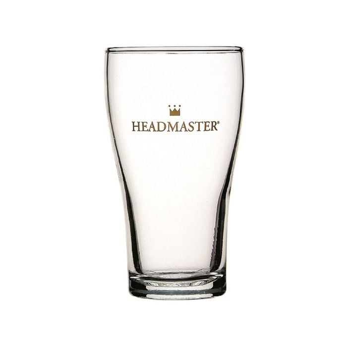 Crown Nucleated Headmaster Beer Conical Glasses 285ml