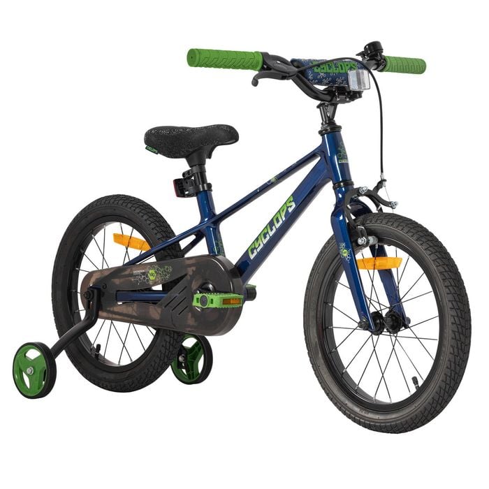 Cyclops 40cm Magnesium Kids Blue Green Bike Bunnings Australia