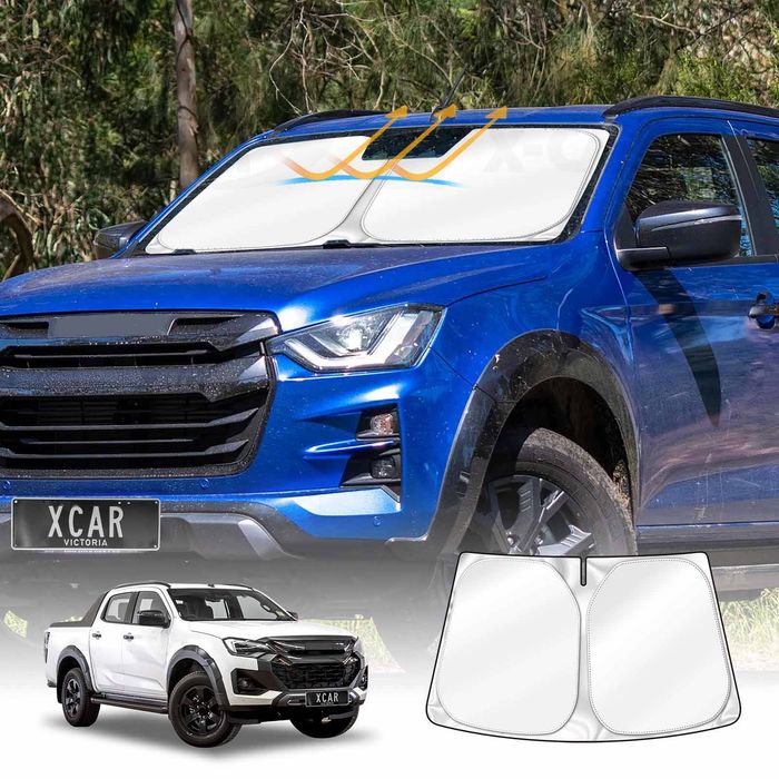Windscreen Sun Shade For Isuzu D-max Dmax Dual Cab 2020-onwards Blocks Uv Rays Foldable Custom Sun Visor Sunshade Protector