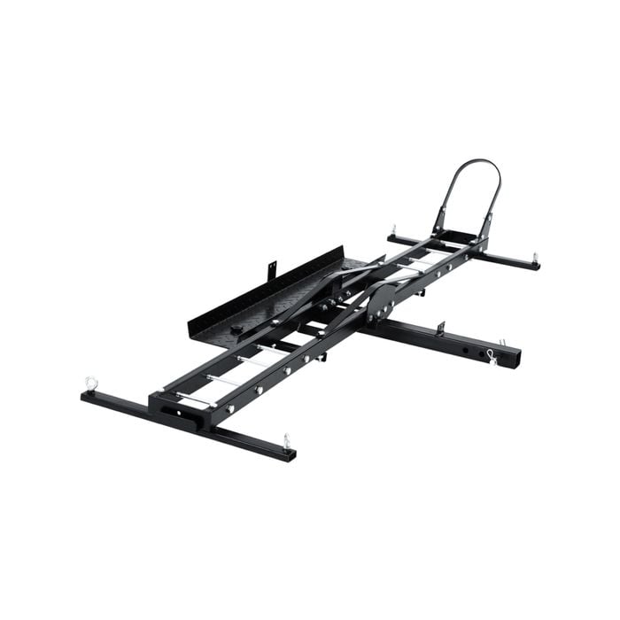 Giantz Motorcycle Motorbike Carrier Rack 2 Arms Ramp Dirt Bike 2'' Towbar Steel