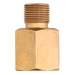 Gasmate Brass Gas Adaptor Converts 1/4" BSP to 3/8" BSP