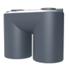 Melro Tanks 5000L Mountain Blue Slimline 5010 Poly Water Tank