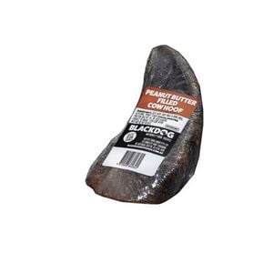 Blackdog Peanut Butter Filled Cow Hoof Natural Pet Dog Treat 1pc