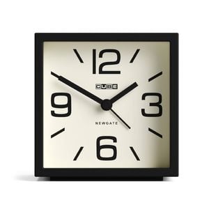 Newgate Cube Mantel Clock-black
