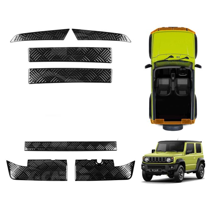 Bumper Guard Trims for Suzuki Jimny 3-Door 2018-Onwards Front & Rear ...