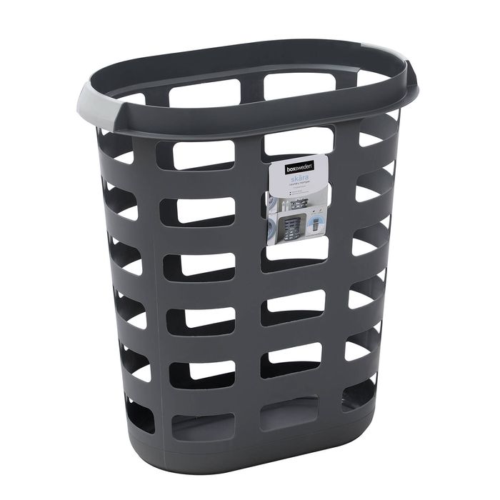 Boxsweden 57 x 38 x 63.5cm Charcoal Skara Laundry Hamper