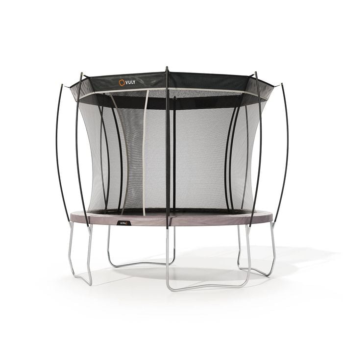 VULY Ultra 2 Medium 11ft Trampoline with Enclosure - Round Kids Trampolines Bundle With Shade Cover Pro
