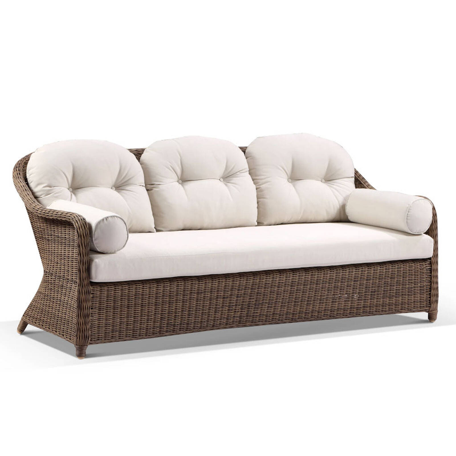 Plantation Outdoor Wicker 3 Seater Rattan Lounge Bunnings Australia