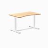 Desky Fixed Height Ergo Edge Office Desk White Frame 120cm