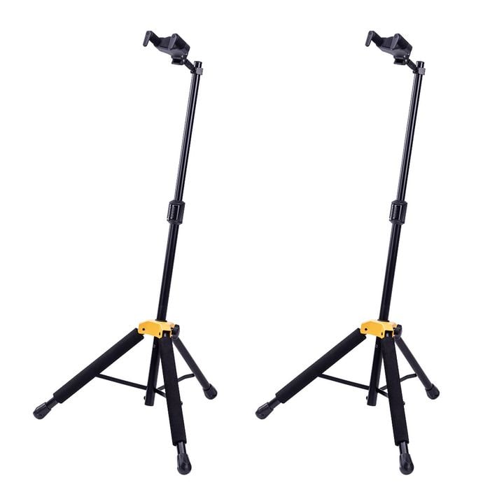 2PK Hercules AGS Auto Grab Single Guitar Stand w/ Rest MC6