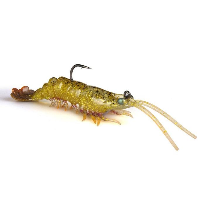 ZMan PrawnZ Elite 5" Pre Rigged Soft Plastic Fishing Lure Golden Boy