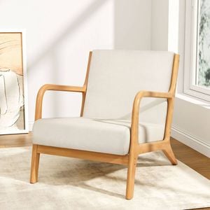 Artiss Armchair Lounge Chair Accent Armchairs Couch Beige