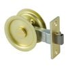 Lemaar 65mm Brushed Brass Round Sliding Cavity Privacy Set 56195BB