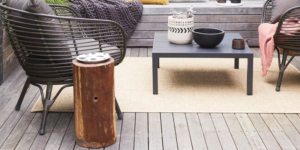 outdoor setting with furniture and bbq