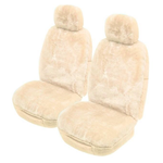 MyCar Sheepskin Seat Covers Universal 25mm Ivory