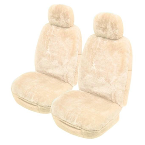 MyCar Sheepskin Seat Covers Universal 25mm Ivory