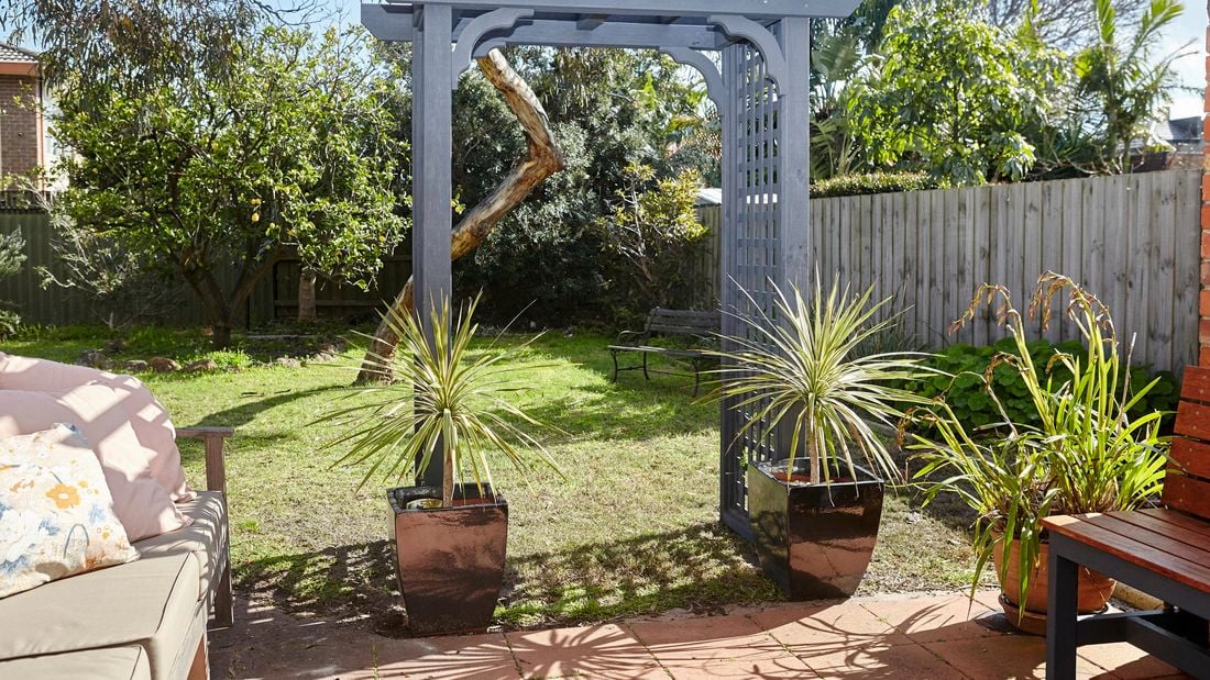 DIY Step Image - How to build a D.I.Y. timber garden arbour . Blob storage upload.