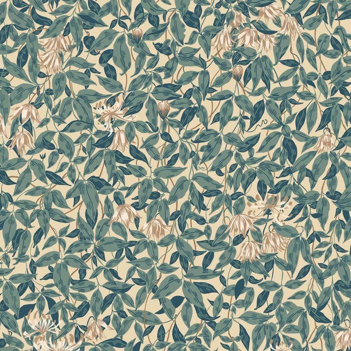 Wallpaper Trader Linnea Wallpaper Roll 10.05m x 53cm, Blue