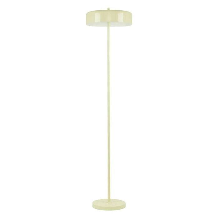 Cla Lighting Kello Interior Drum Shade Floor Lamp Glossy Cream