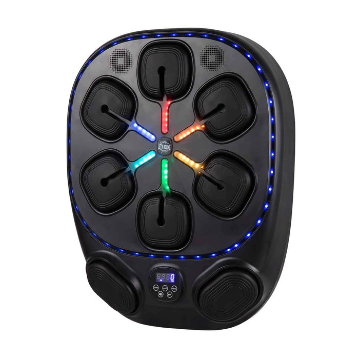 Costway Music Boxing Machine Bluetooth Punching 10Speed 9Mode Gloves-Black