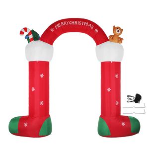 Santaco Christmas Inflatable Teddy Bear Archway Outdoor Decoration