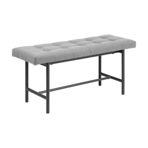 Modern Home Living JORY Bench Seat 100cm(W) x 37cm(D) x 46.5cm(H) - Light Grey