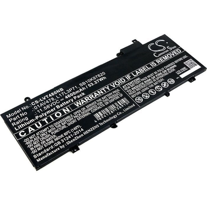 Cameron Sino 01av478, L17l3p71, Sb10k97620 Battery Replacement [cs-lvt480nb]