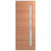 Hume 2040 x 820 x 40mm External Door Duracote Linear Africana Glass XLR160