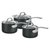 Chasseur Cinq Etoiles Hard Anodised Saucepan Set 3 Piece