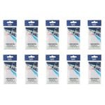 10x 2PK Jarvis Walker 3 Hook Bait Rigs 12lb Main Line & 9lb Branch Line- Size 8