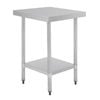 Vogue Stainless Steel Prep Table With Undershelf 900x600x700mm Commercial Kitchen Storage
