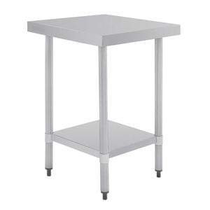 Vogue Stainless Steel Prep Table With Undershelf 900x600x700mm Commercial Kitchen Storage